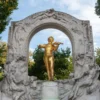 Golden Statue of Johann Strauss II