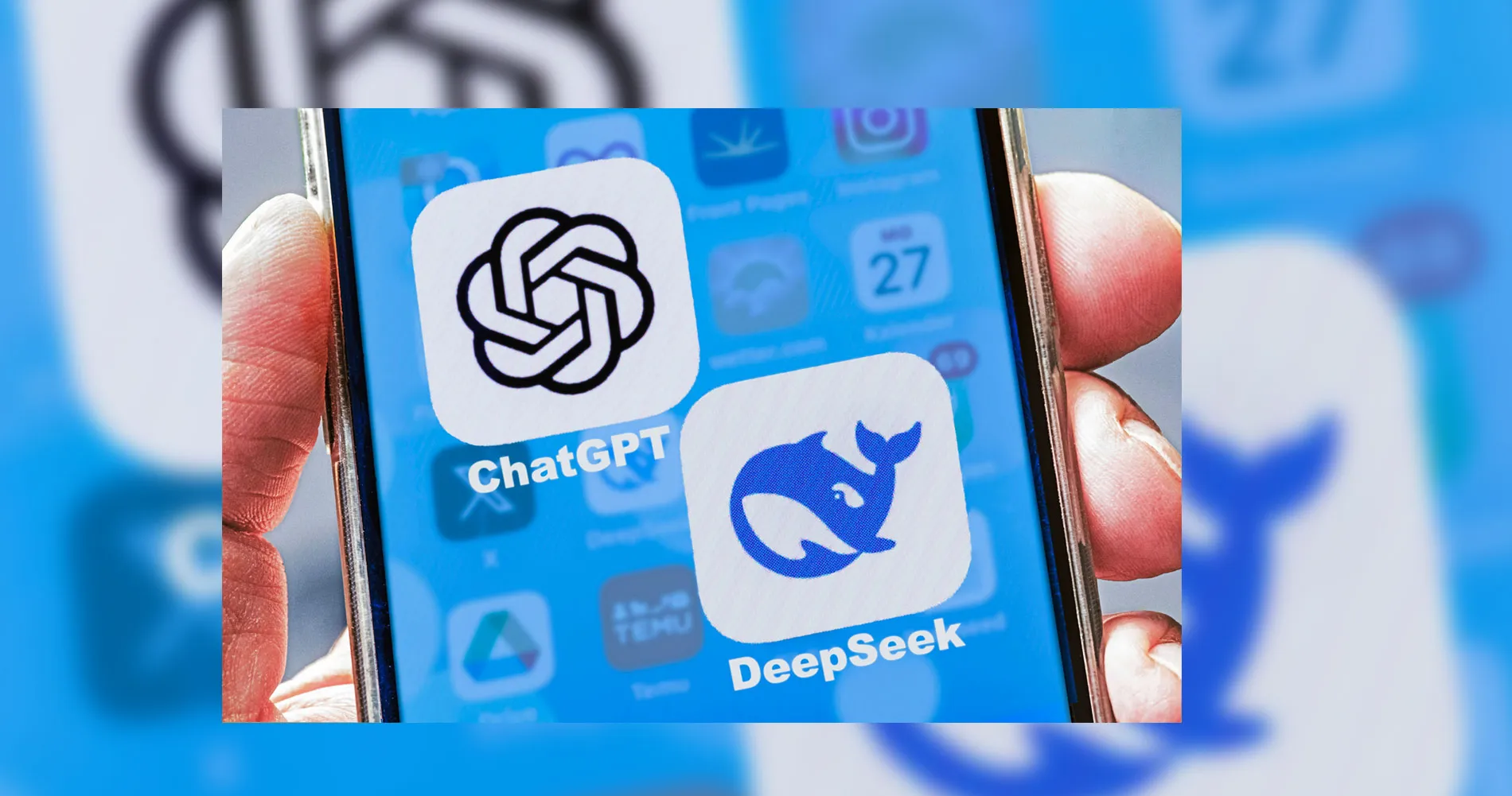 DeepSeek on a smartphone