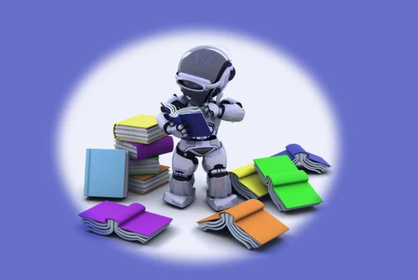 Cute reading robot