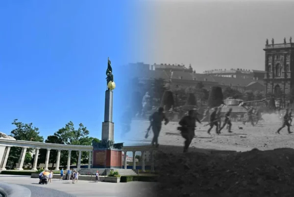 Russian Monument Vienna and Soviet soldiers 1945