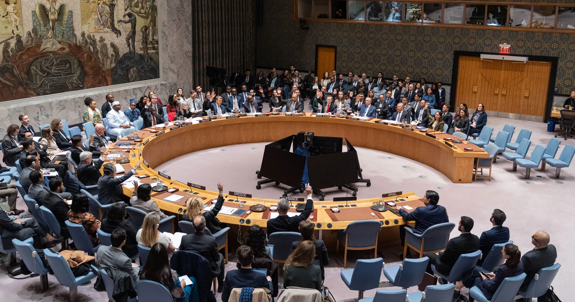 UNSC Vote on a Draft Resolution to Authorize an International Stabilization Force in Gaza