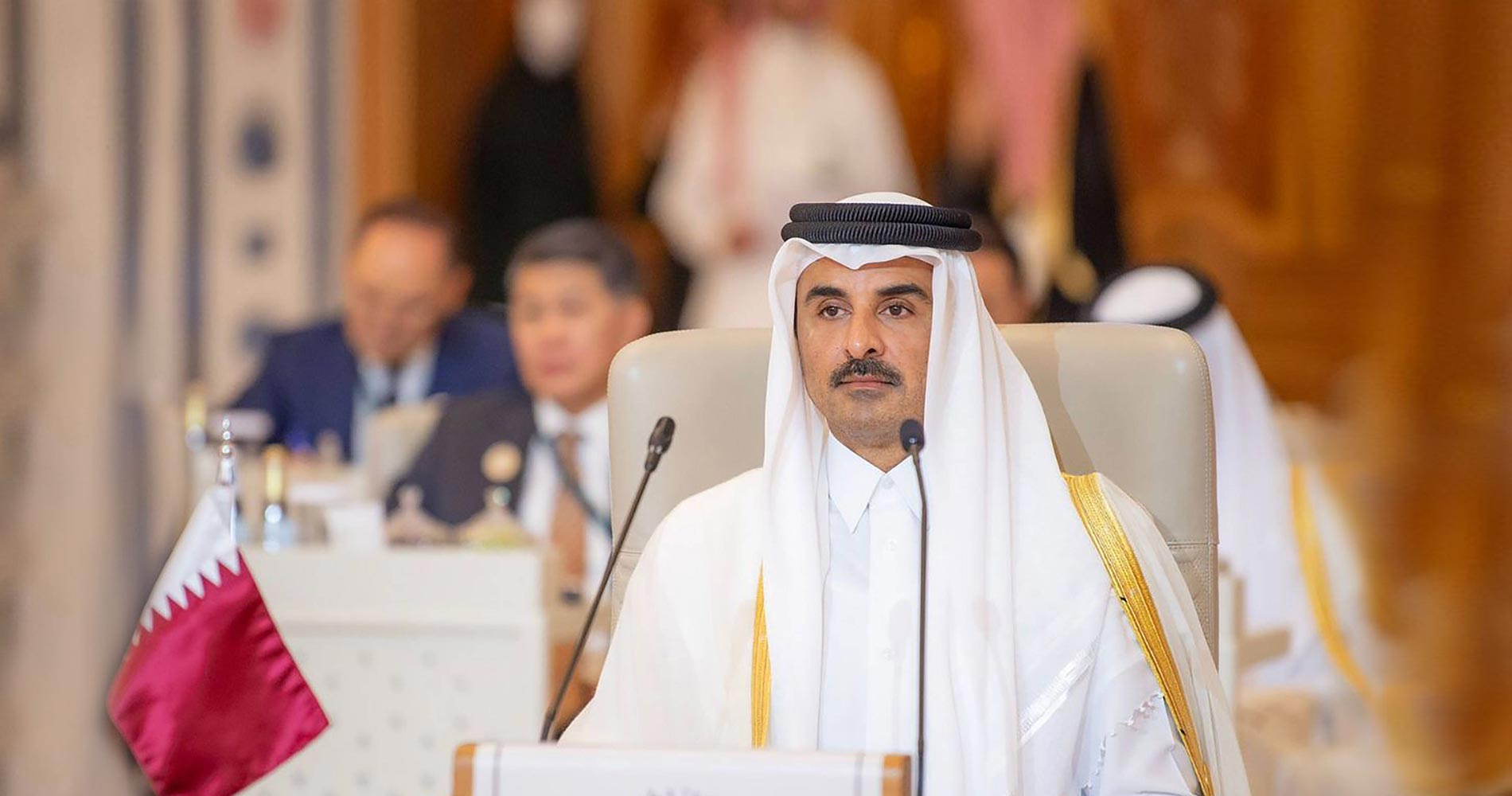 Palestina-Israel: El emir de Catar, Al Thani, y otros líderes del Estado Islámico denuncian la doble moral de Occidente