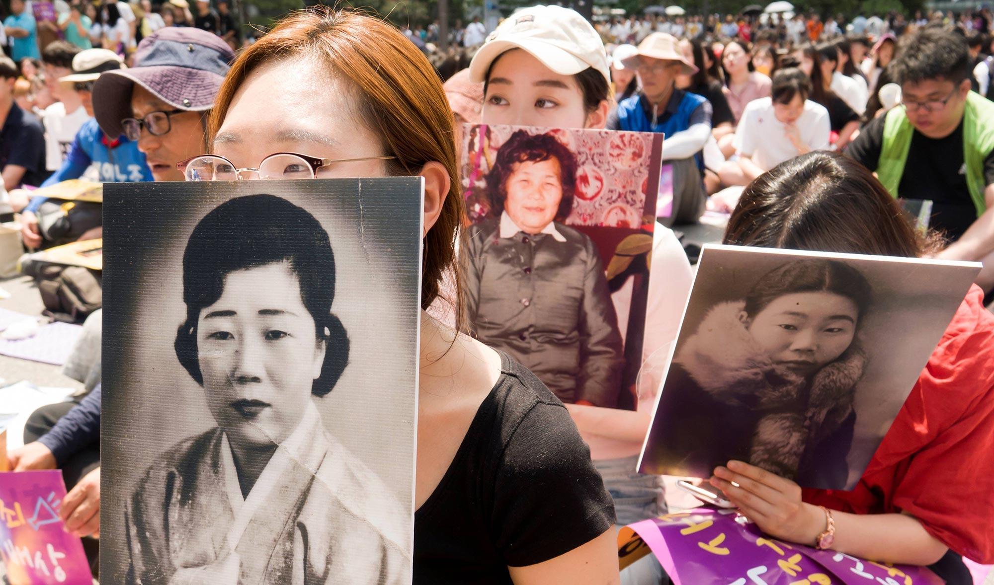 韩国慰安妇抗议日本性奴30周年