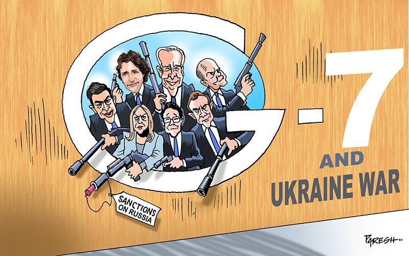 Cartoon G7 and the Ukraine war