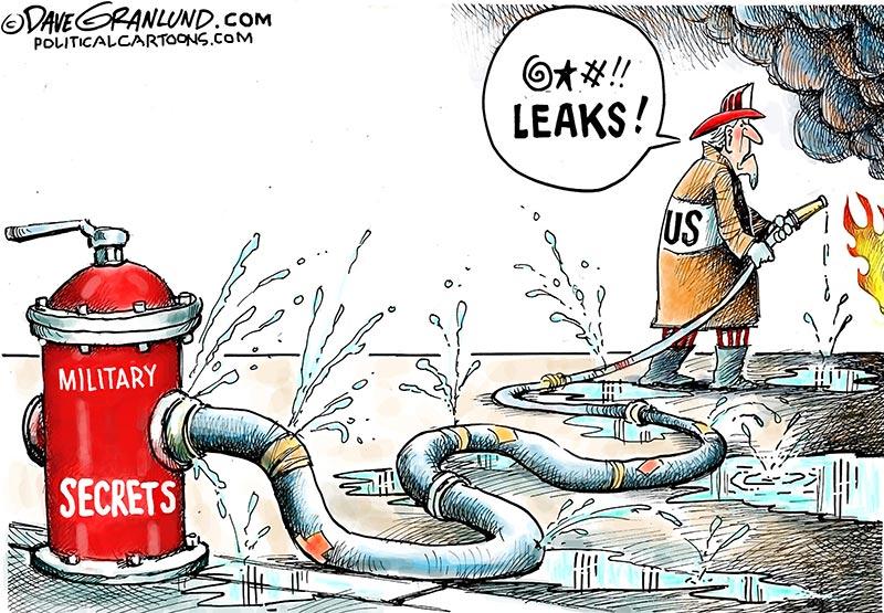 Cartoon Pentagon Leaks