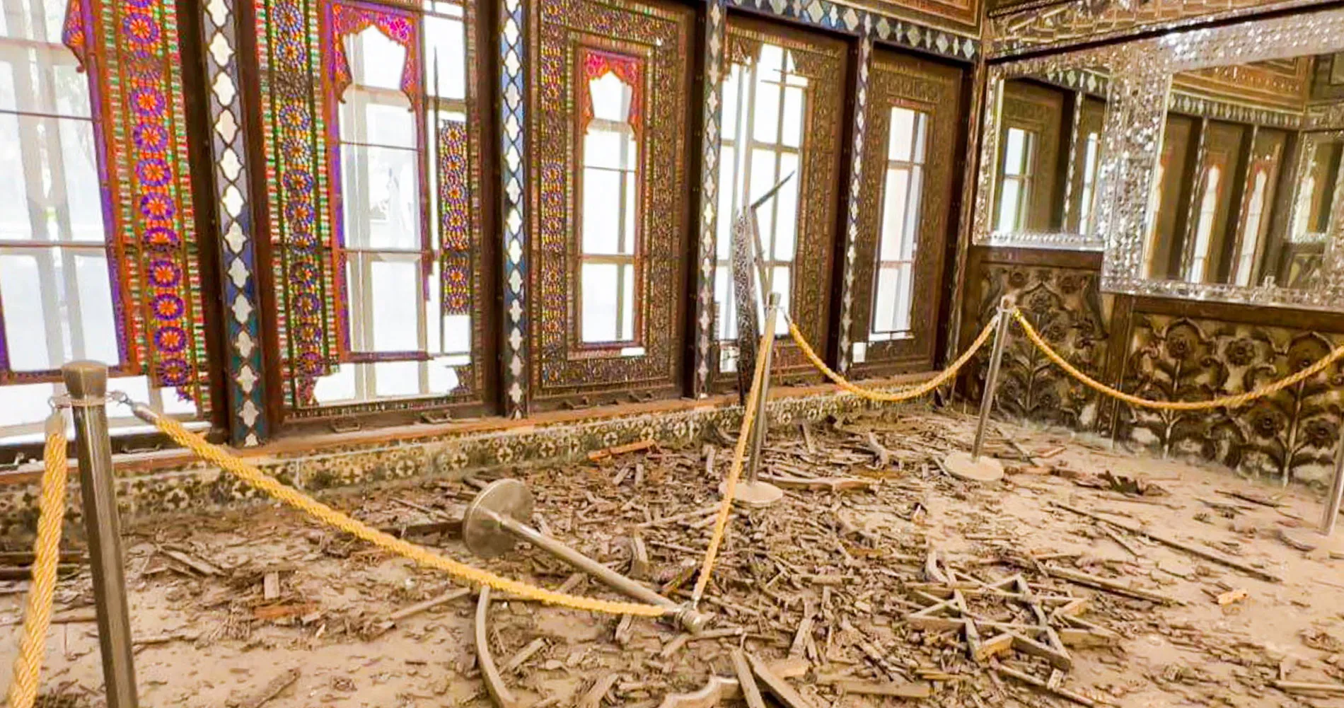 Golestan Palace damaged