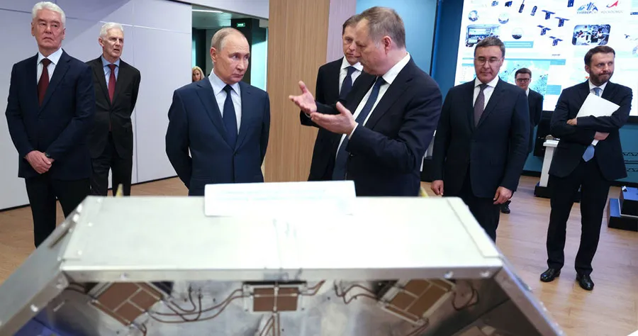 Russia. President Putin at the Bauman Moscow State Technical University