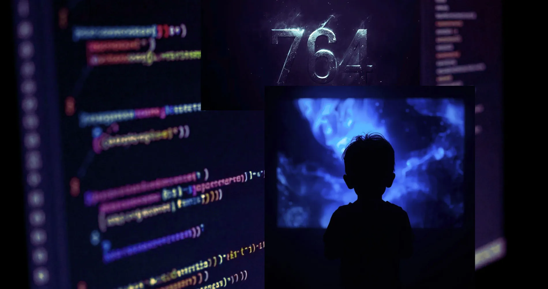 Child in front of screen, Network 764