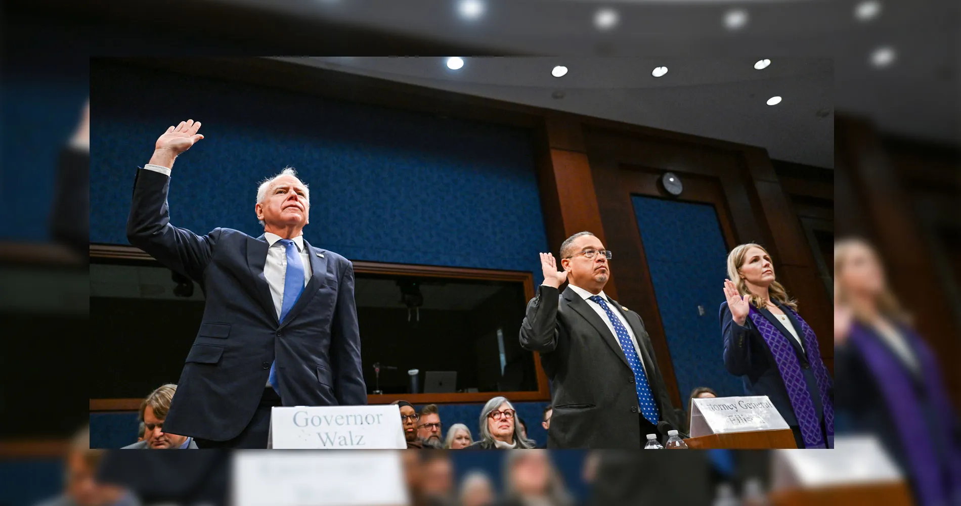 Governor of Minnesota Walz, Minnesota Attorney General Ellison