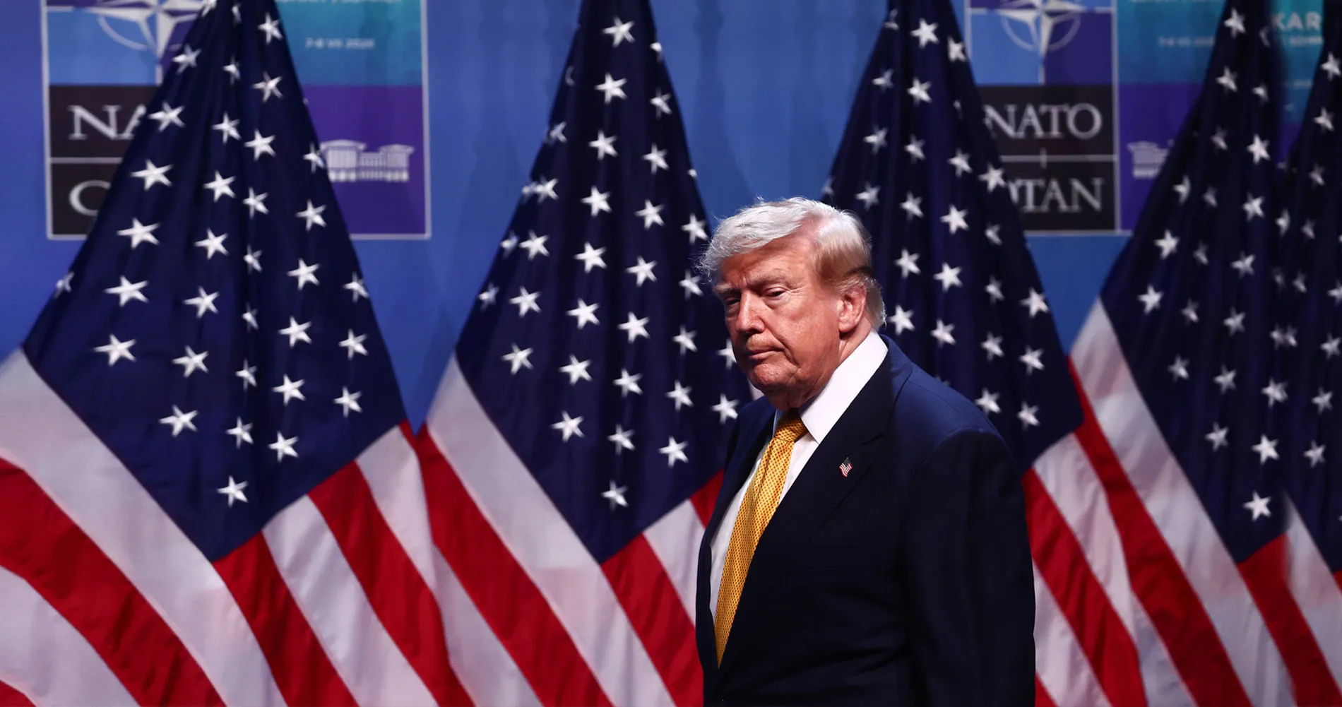 President Trump during the press conference at the NATO Summit in Ankara, Turkiye on July 8, 2026
