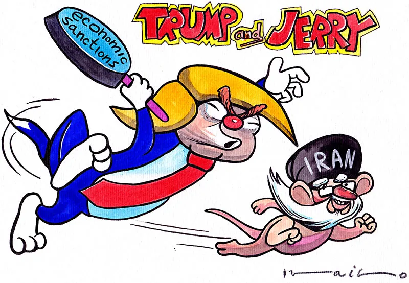 Cartoon Trump and Jerry