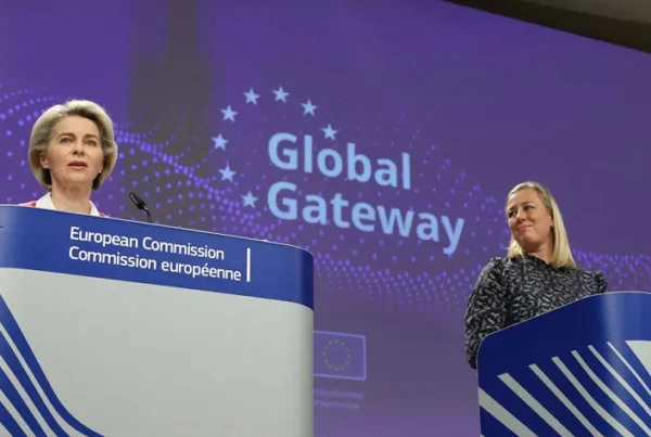EU Commission President Ursula VON DER LEYEN (left) and European Commissioner for International Partnerships Jutta URPILAINEN
