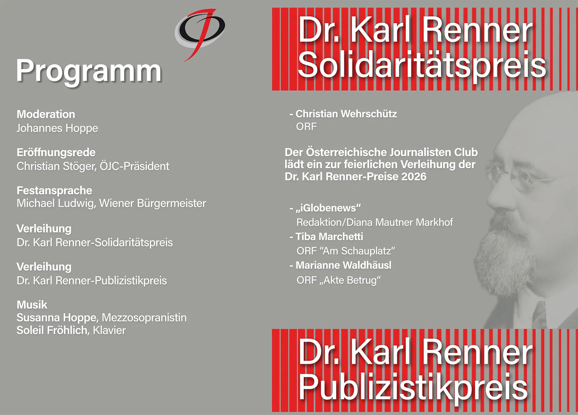 Dr. Karl Renner Publizistikpreis Programm